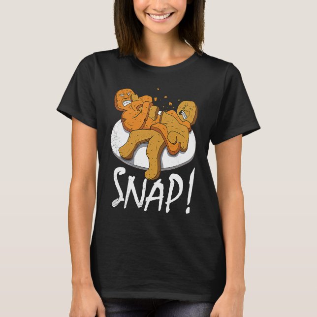 Gingerbread in Jiu jitsu Armbar BJJ T-Shirt (Front)