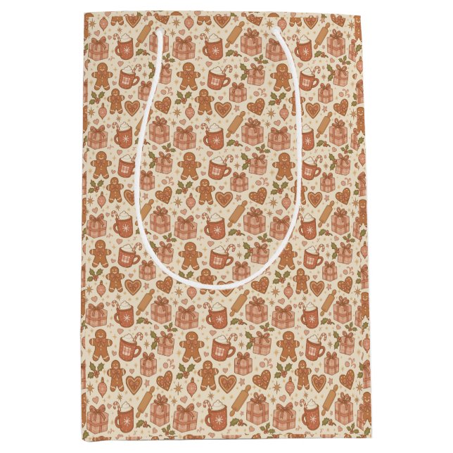 Gingerbread Joy Medium Gift Bag (Front)