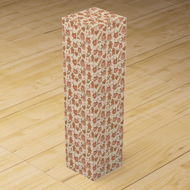 Gingerbread Joy Wine Box (Front)