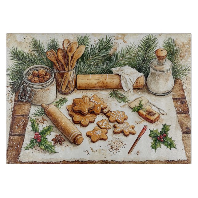 Gingerbread Kitchen  Cutting Board (Front)