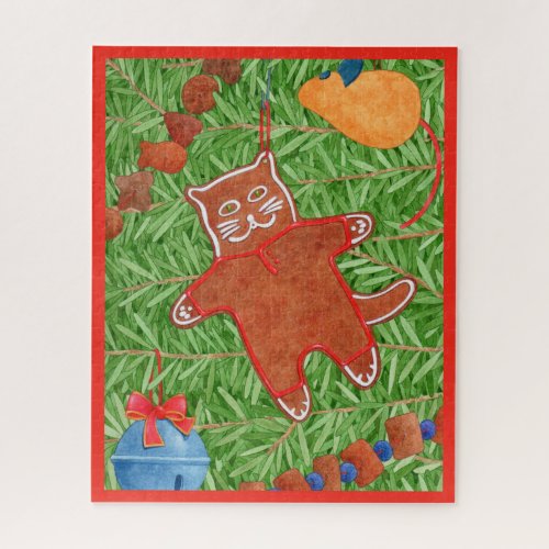 GINGERBREAD KITTY 16x20 Puzzle 