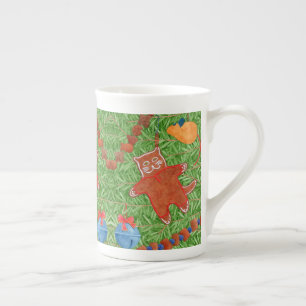 GINGERBREAD KITTY Bone China Mug