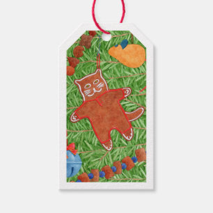 GINGERBREAD KITTY Gift Tags