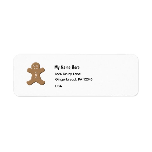 Gingerbread Label (Front)