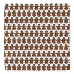 Gingerbread Lady Woman Christmas Holiday Cookie Bandana