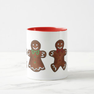 Gingerbread Lady Woman Christmas Holiday Cookie Mug