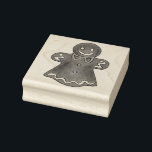 Gingerbread Lady Woman Christmas Holiday Cookie Rubber Stamp<br><div class="desc">Rubber stamp features an original illustration of a classic gingerbread cookie.

Don't see what you're looking for? Need help with customization? Click "contact this designer" to have something created just for you!</div>