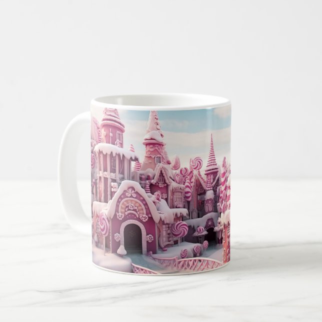 Gingerbread land city coffee mug (Front Left)