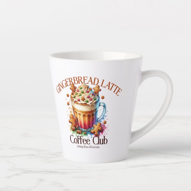 Gingerbread Latte Coffee Club Latte Mug (Right)
