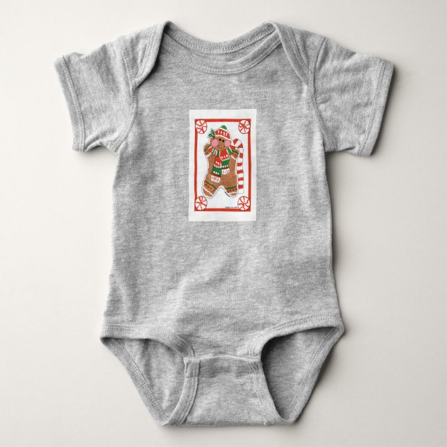 Gingerbread Love - Kids Art for CHOC Baby Bodysuit (Front)
