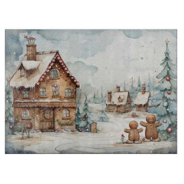 Gingerbread Man #12 Kitchen Cutting Board (Front)