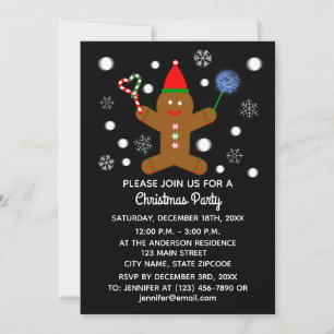 Gingerbread Man #2-2 Invitation Card