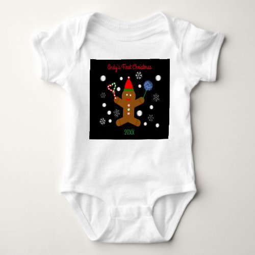 Gingerbread Man 2 Baby Bodysuit