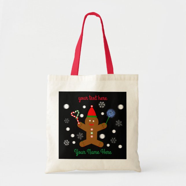 Gingerbread Man #2 Tote Bag (Front)