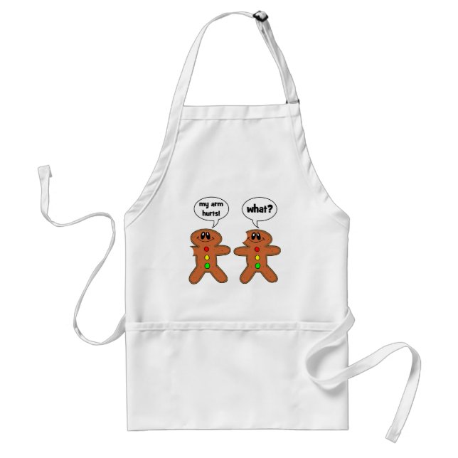 gingerbread man adult apron (Front)