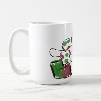 Gingerbread man and house fun rock coffee mug
