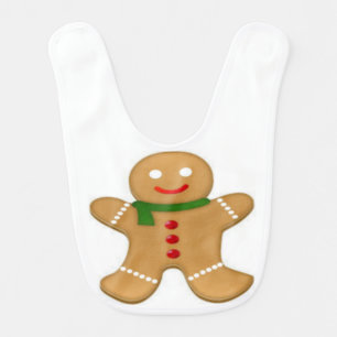 Gingerbread Man Baby Bib