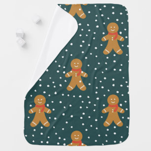 Gingerbread man baby blanket. blanket