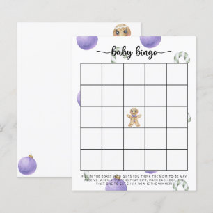 Gingerbread man - Baby shower bingo game