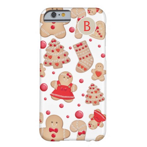 Gingerbread Man Baked Cookies Rustic Whimsical Barely There iPhone 6 Case