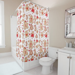 Gingerbread Man Shower Curtains Zazzle