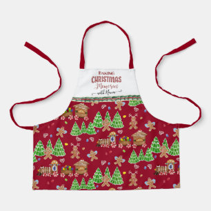 Gingerbread Man Baking Christmas Memories w Nana Apron