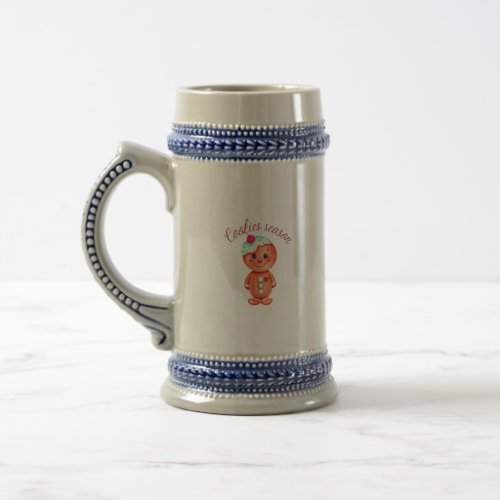 Gingerbread Man Beer Stein