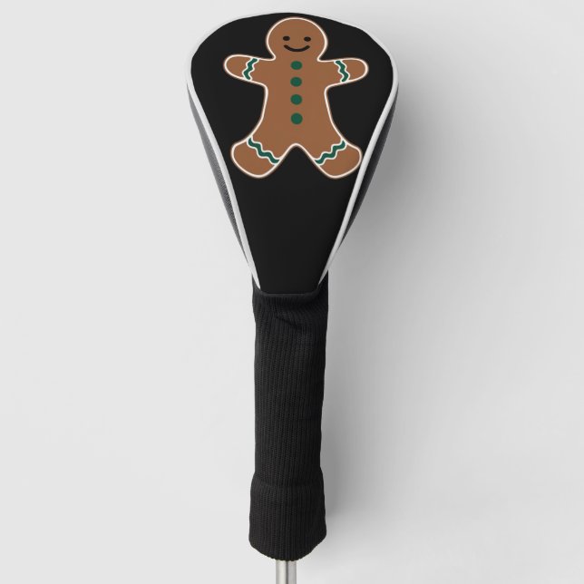 Gingerbread Man Body Costume for Christmas Golf Head Cover (Front)