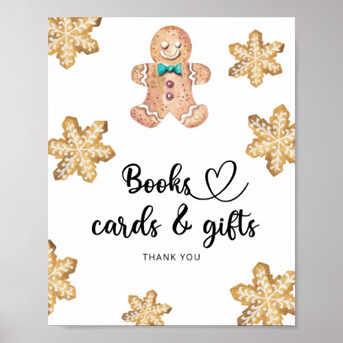 Gingerbread man _ books cards and gifts poster