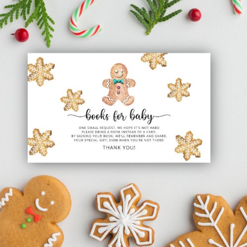 Gingerbread man books for baby ticket  enclosure card