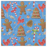 Gingerbread Man,Candy and lollipop Fabric