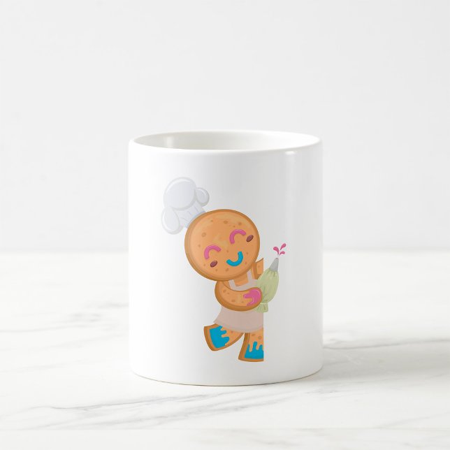 Gingerbread Man Chef with Piping Bag Coffee Mug (Creator Uploaded)