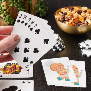 Gingerbread Man Chef with Piping Bag Poker Cards