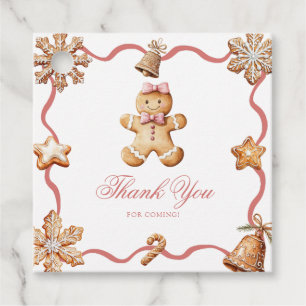 Gingerbread Man   Christmas Baby Shower  Favor Tags