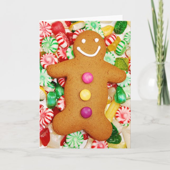 Gingerbread man christmas card (Front)
