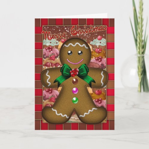 Gingerbread Man Christmas Card _ Merry Christmas