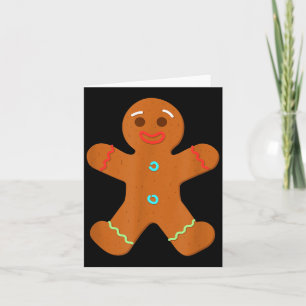 Gingerbread Man Christmas Cookie Baking Card