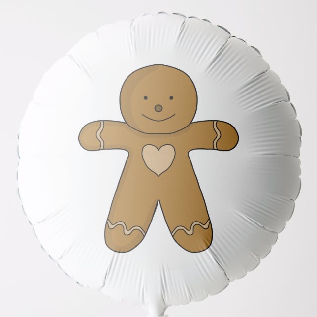GingerBread Man Christmas Cookie Balloon (Front)