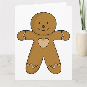 GingerBread Man Christmas Cookie Card