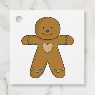 GingerBread Man Christmas Cookie Favor Tags