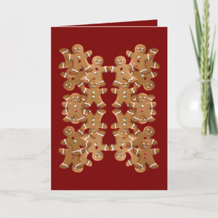 Gingerbread Man Christmas Cookie Holiday Baking Card