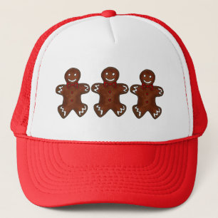 Gingerbread Man Christmas Cookie Holiday Baking Trucker Hat