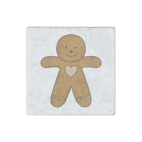 GingerBread Man Christmas Cookie Stone Magnet