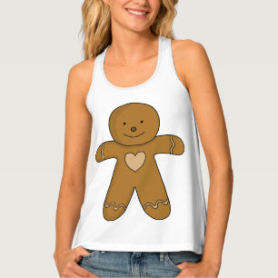 GingerBread Man Christmas Cookie Tank Top