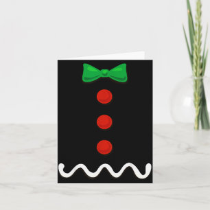Gingerbread Man Christmas Costume Card