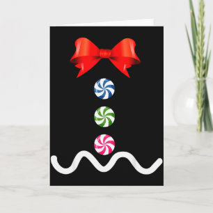 Gingerbread Man Christmas Costume Cookie Baking Card