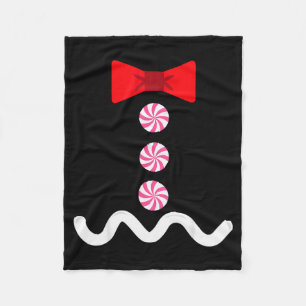 Gingerbread Man Christmas Costume Cookie Baking Fleece Blanket