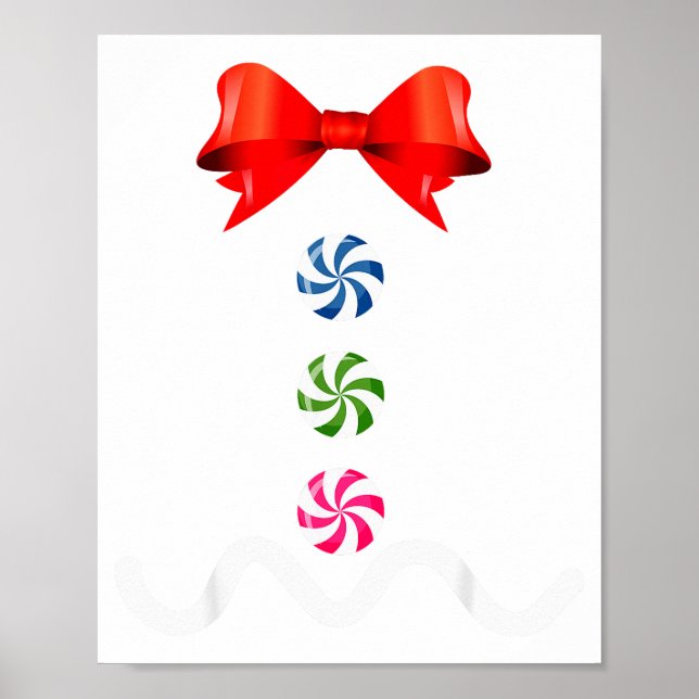 Gingerbread Man Christmas Costume Cookie Baking  Poster (Front)