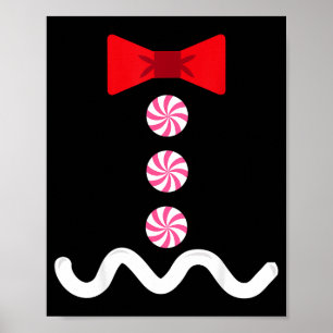 Gingerbread Man Christmas Costume Cookie Baking Poster