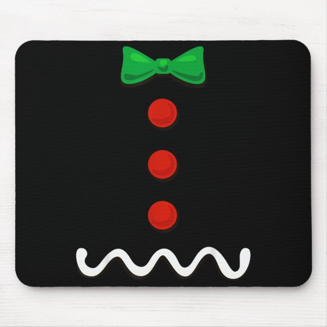 Gingerbread Man Christmas Costume  Mouse Pad (Front)